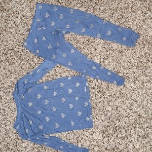 Kyte Baby Heart 2T pjs in steel